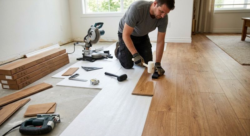 Laminate Floor Installation in Volant, PA