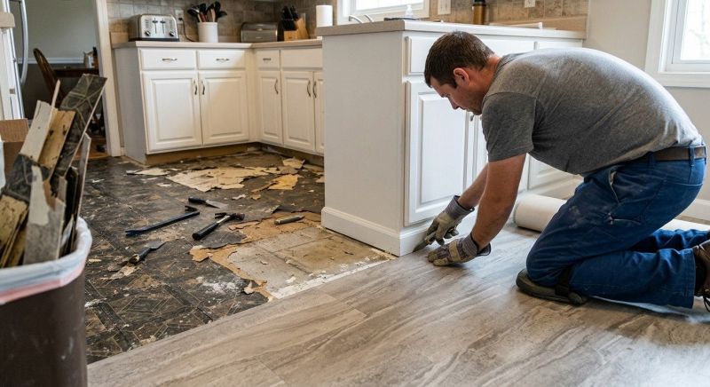 Linoleum Floor Installation in Canfield, OH