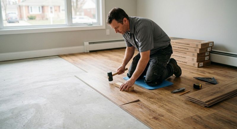 Linoleum Floor Installation in Cortland, OH