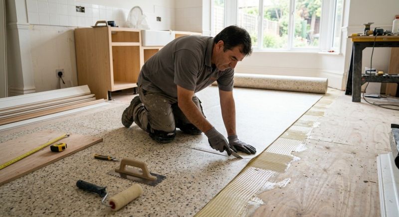 Linoleum Floor Installation in Deerfield, OH