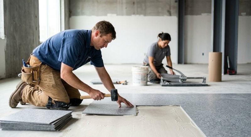 Lvt Flooring Installation in Campbell, OH