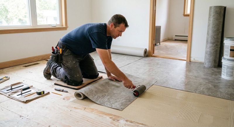 Sheet Flooring Installation in Cortland, OH