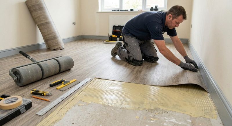 Sheet Linoleum Installation in Trumbull County, OH