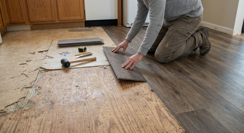 Vinyl Flooring Installation in Campbell, OH